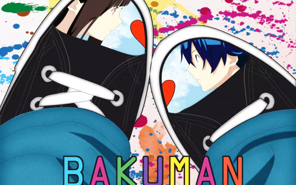 Moritaka Mashiro Miho Azuki Anime Bakuman HD Desktop Wallpaper | Background Image