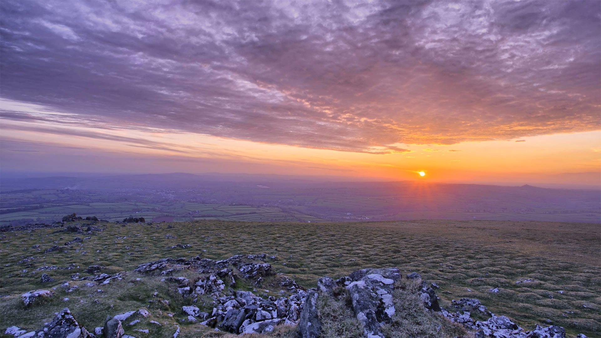 Dawn breaks on foggy morning in Dartmoor, Devon, England, UK - Bing Gallery