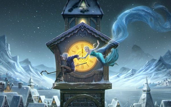 Movie Crossover Rise of the Guardians Jack Frost Frozen Elsa HD Wallpaper | Background Image