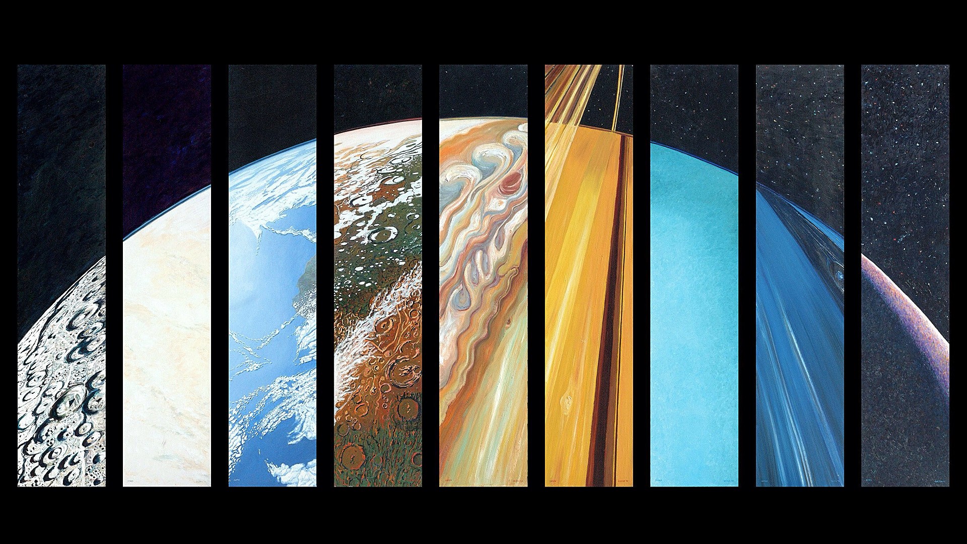 Sci Fi Solar System HD Wallpaper