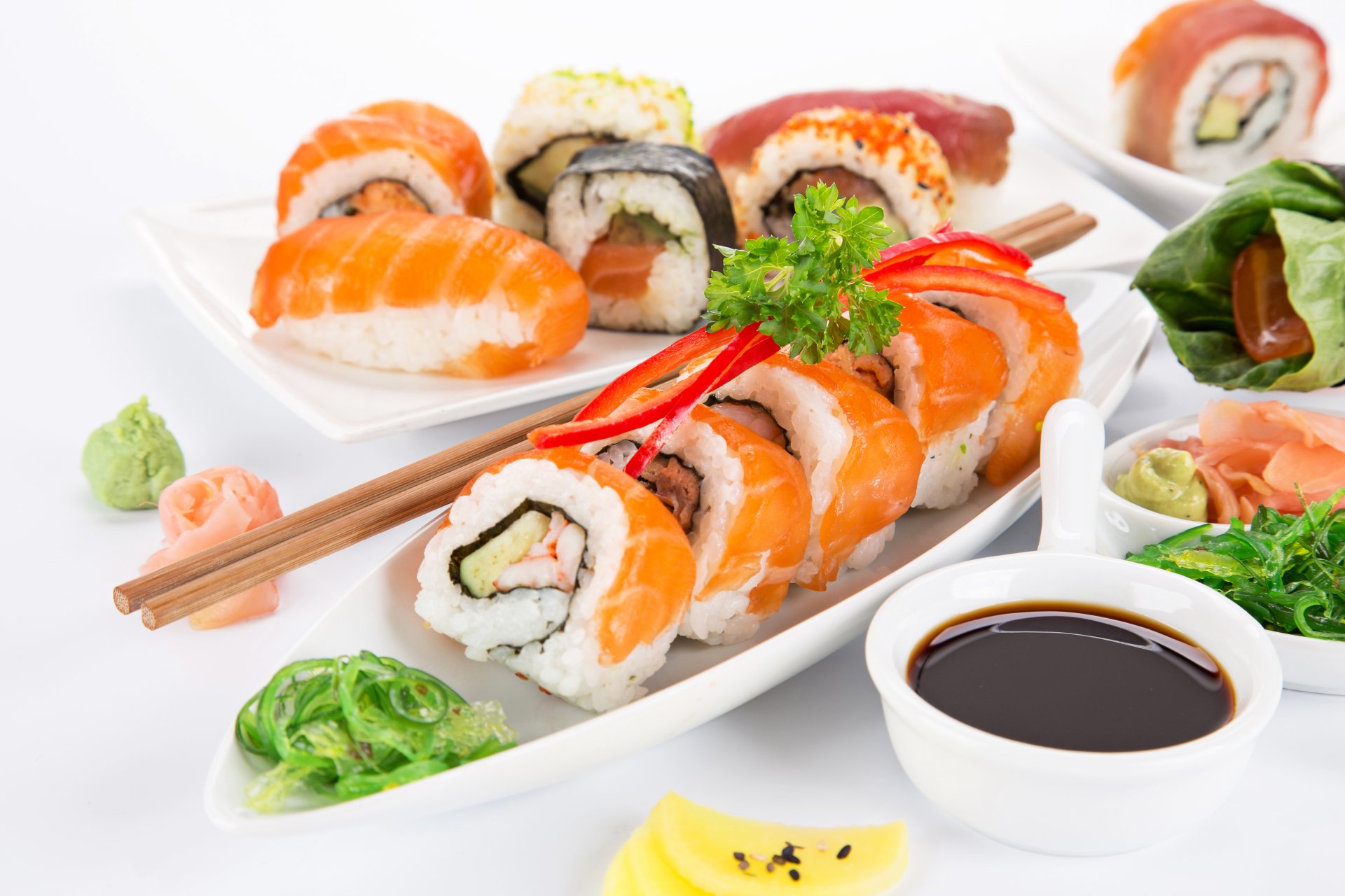 Download Fish Food Sushi 4k Ultra HD Wallpaper