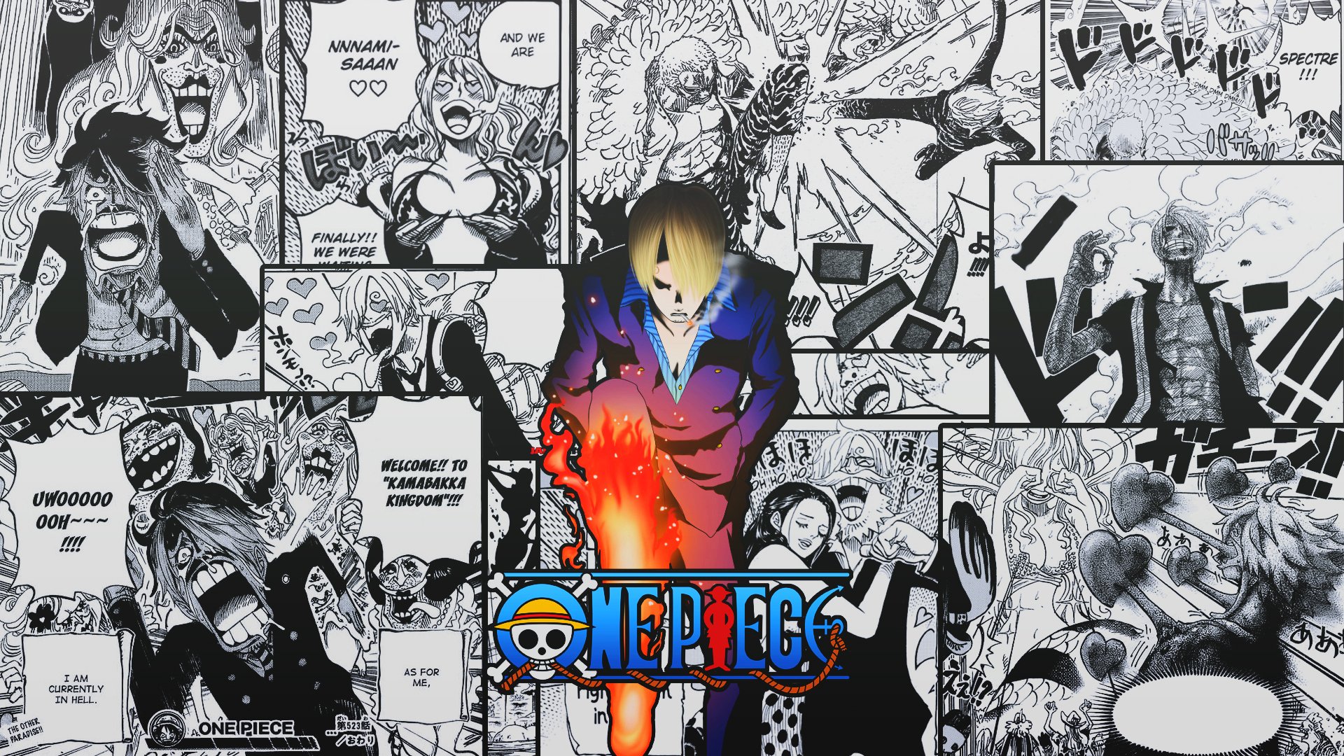 Paperbas: One Piece Manga Page Wallpaper