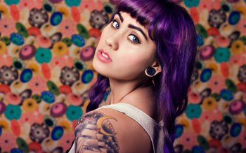 888 Purple Hair Hd Wallpapers Background Images Wallpaper