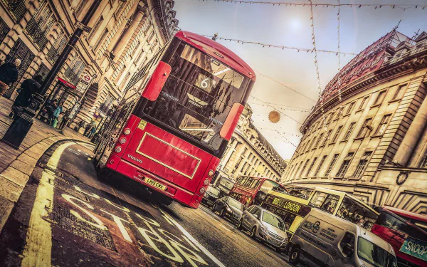 Volvo London street vehicle bus HD Desktop Wallpaper | Background Image