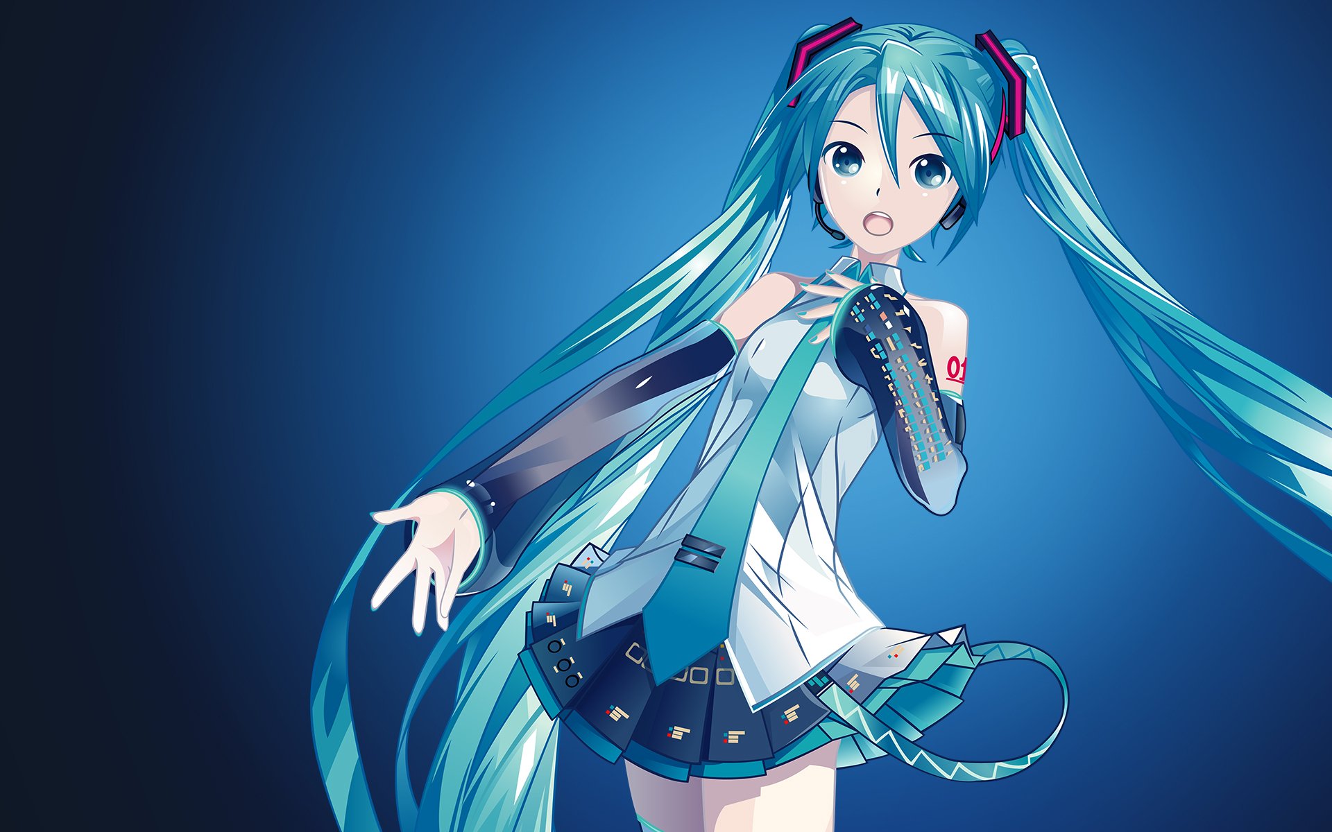 Download Hatsune Miku Anime Vocaloid HD Wallpaper by AssassinWarrior