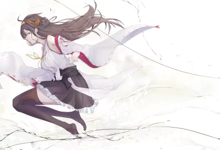 Kongou (Kancolle) Anime Kantai Collection HD Desktop Wallpaper | Background Image