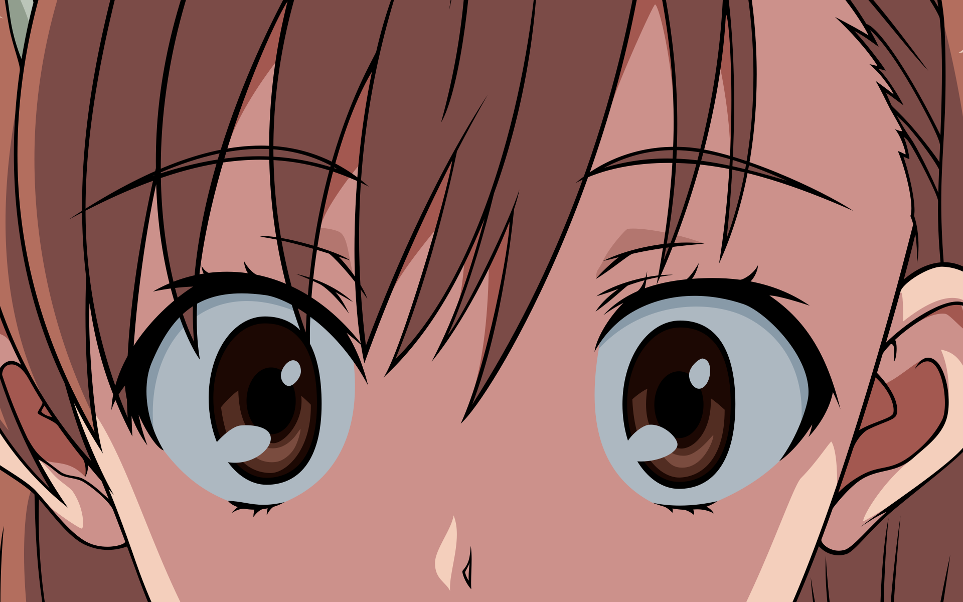 Close-up of an anime character’s face from A Certain Scientific Railgun, rendered in 4K Ultra HD for PC desktop wallpaper and background.