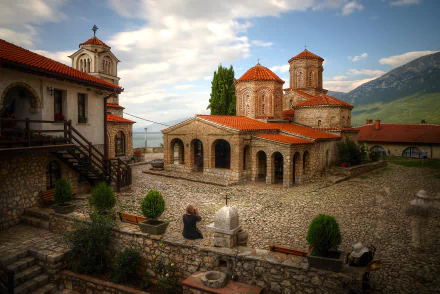 architecture stone brick religious monastery HD Desktop Wallpaper | Background Image