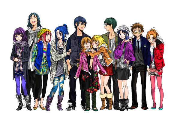 Maya Kihara Hisamitsu Noto Sumire Kano Yasuko Takasu Taiga Aisaka Ryuuji Takasu Ami Kawashima Minori Kushieda Yusaku Kitamura Nanako Kashii Anime Toradora! HD Desktop Wallpaper | Background Image