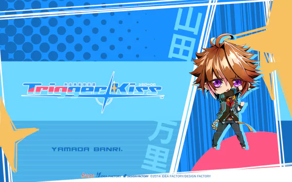 Anime Nekketsu Inou Bukatsu-tan Trigger Kiss HD Desktop Wallpaper | Background Image