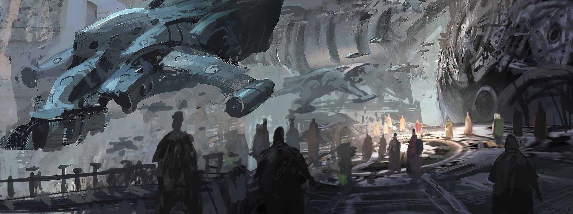 Download Vehicle Sci Fi People HD Wallpaper by Tomas O. Muir