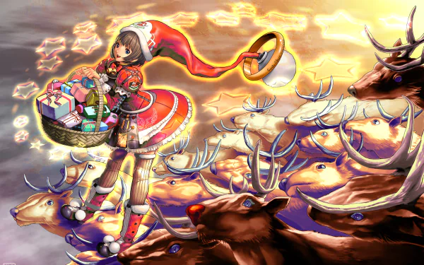 Anime Christmas anime christmas HD Desktop Wallpaper | Background Image