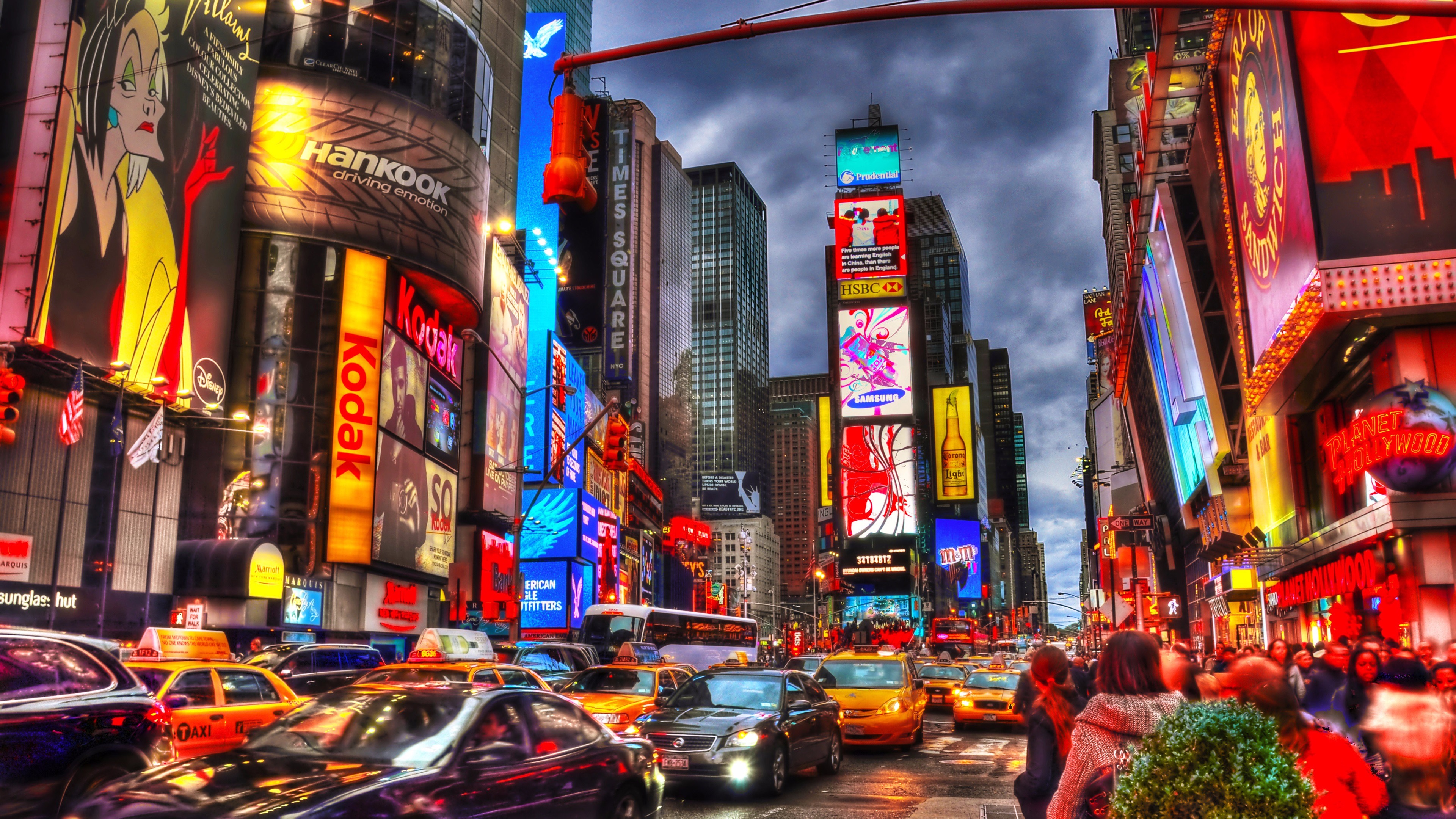 Times Square In Manhattan New York City 4k Ultra Hd