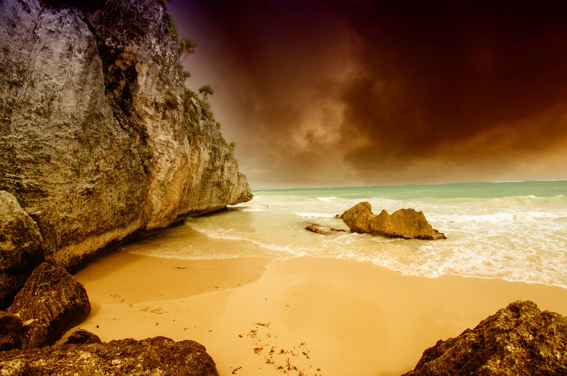 Download Horizon Nature Ocean Beach 4k Ultra HD Wallpaper | 4000x2650 ...