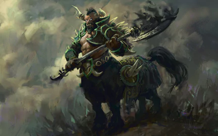 axe horns warrior centaur Centaur Warrunner (DotA 2) video game DotA 2 HD Desktop Wallpaper | Background Image