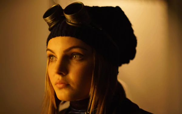 Close-up of Camren Renee Bicondova as Selina Kyle/Catwoman from Gotham TV show, featured in a 4K Ultra HD PC desktop wallpaper.