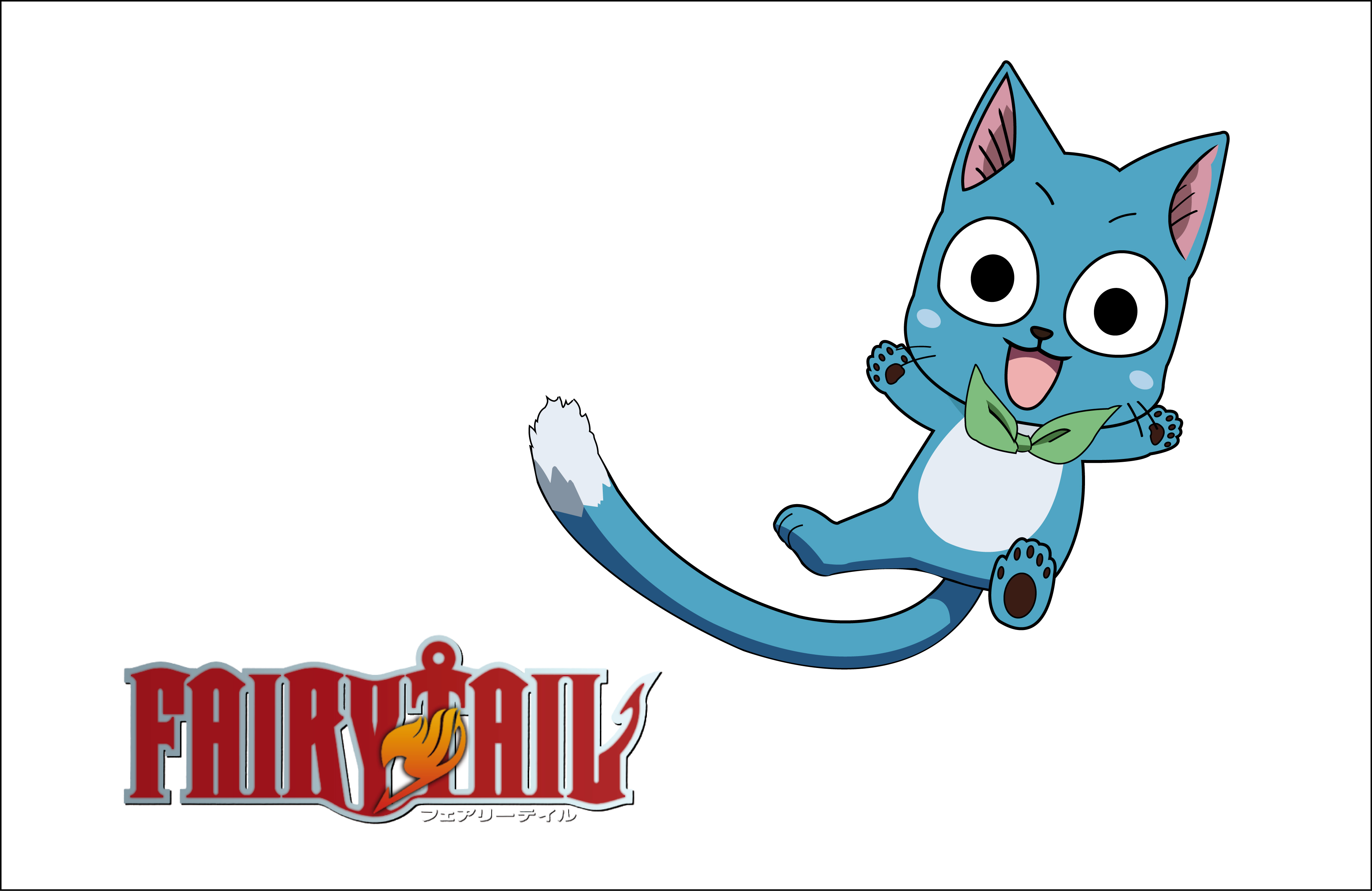 Happy Fairy Tail Minimalistic Wallpaper by greenmapple17