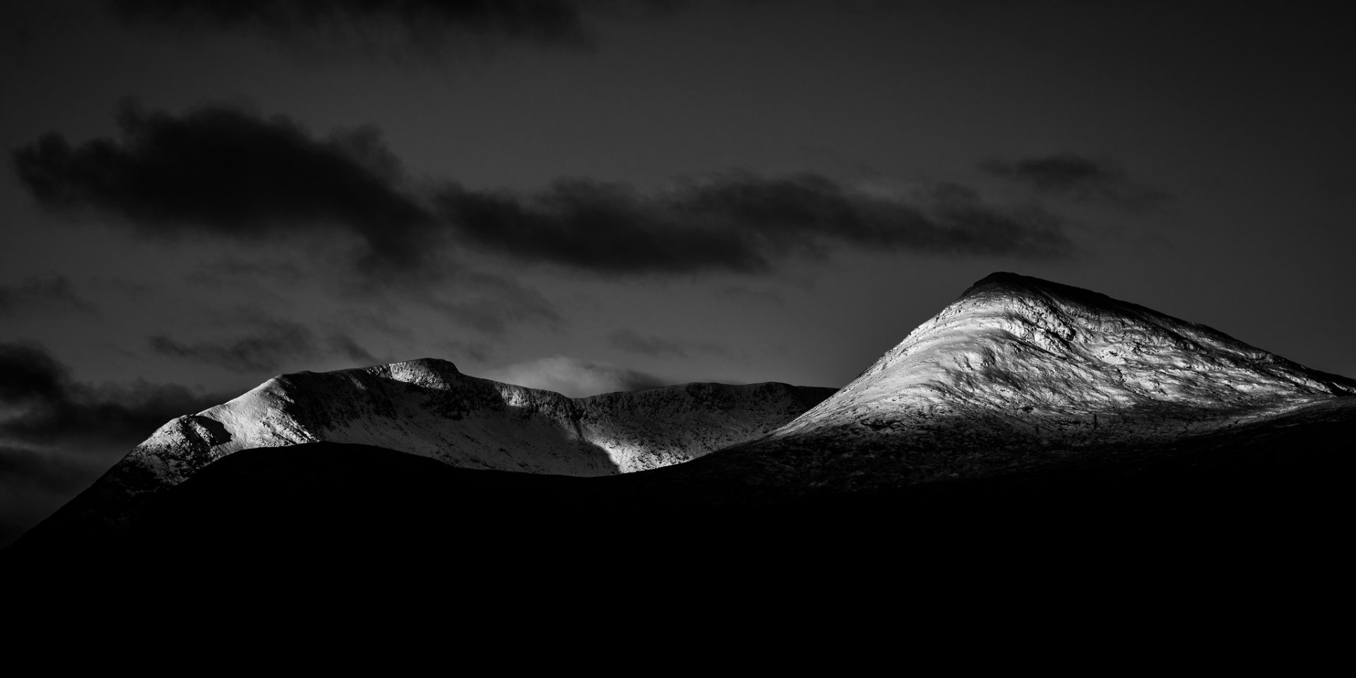Download Cloud Black & White Nature Mountain Wallpaper by Duncan Fawkes