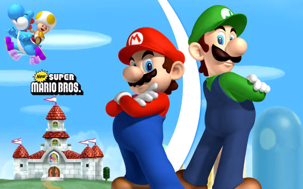 video game New Super Mario Bros. Wii HD Desktop Wallpaper | Background Image