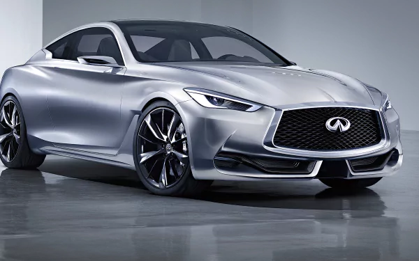 silver car car Infiniti vehicle Infiniti Q60 HD Desktop Wallpaper | Background Image