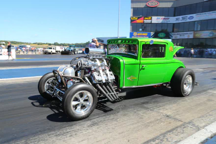 Chrysler race car drag racing hot rod muscle car 1931 Chrysler 3-window coupe vehicle HD Desktop Wallpaper | Background Image