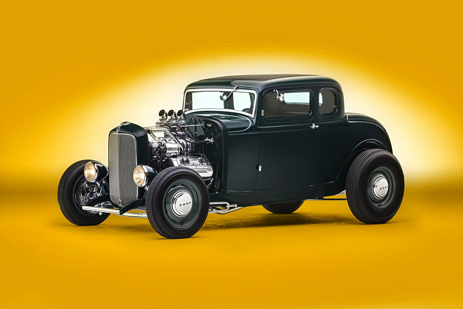 Download Vintage Car Hot Rod 1932 Ford Coupe Vehicle Ford Coupe HD Wallpaper
