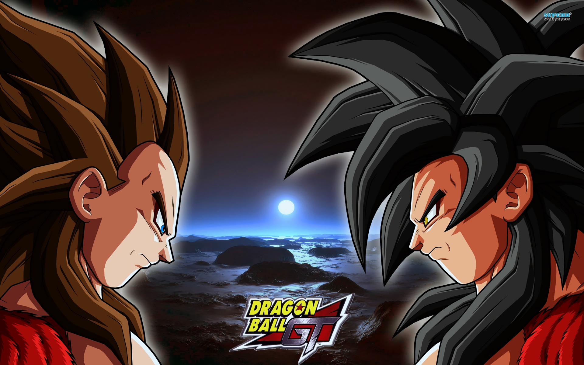 SSJ4 Goku & Vegeta HD wallpaper