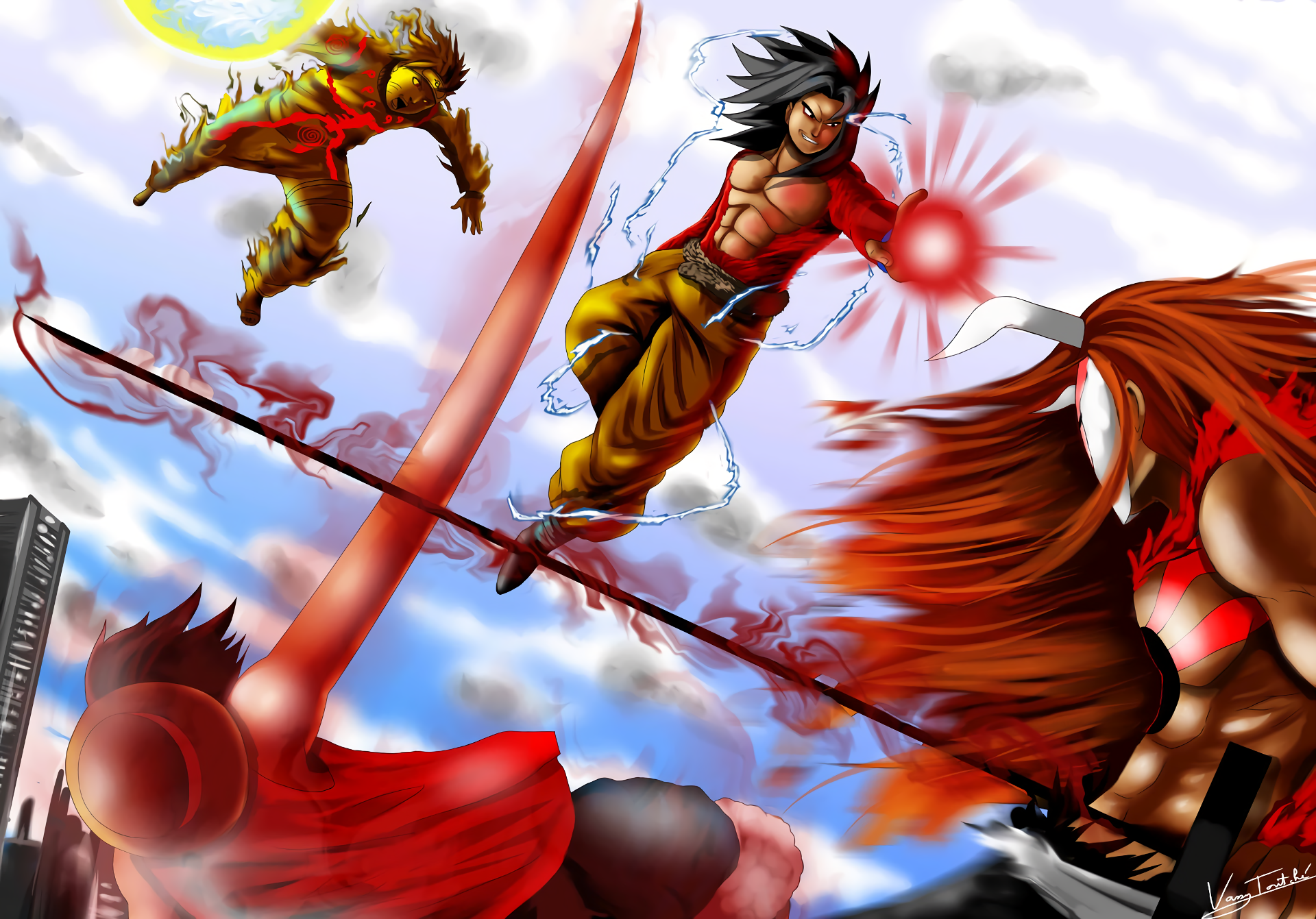 Is This What A 'Dragon Ball,' 'Naruto,' And 'One Piece' Crossover Would  Look Like