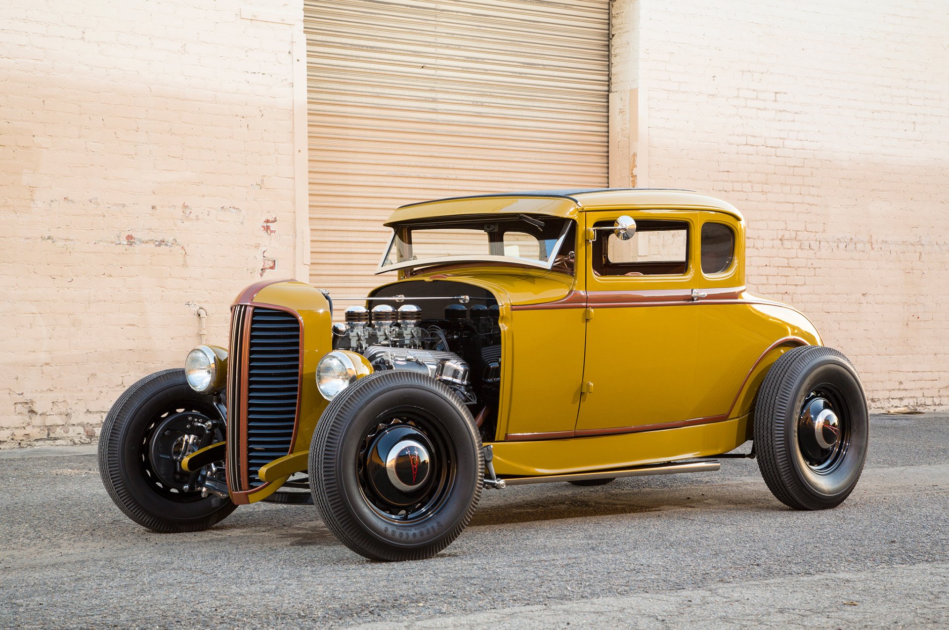 Download Vintage Car Hot Rod 1931 Ford Five-Window Coupe Vehicle Ford Coupe HD Wallpaper