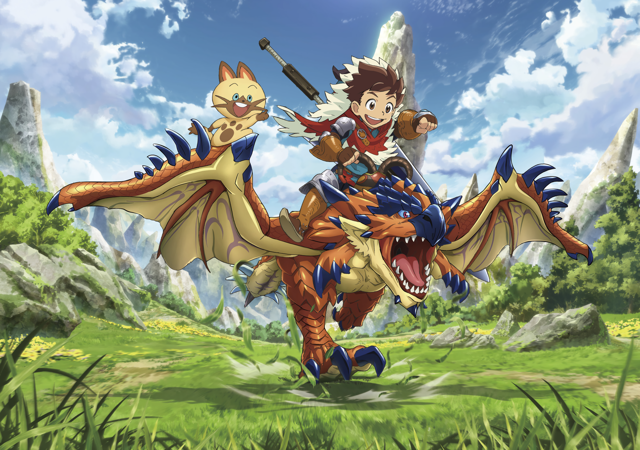 Anime Monster Hunter Stories: Ride On HD Wallpaper