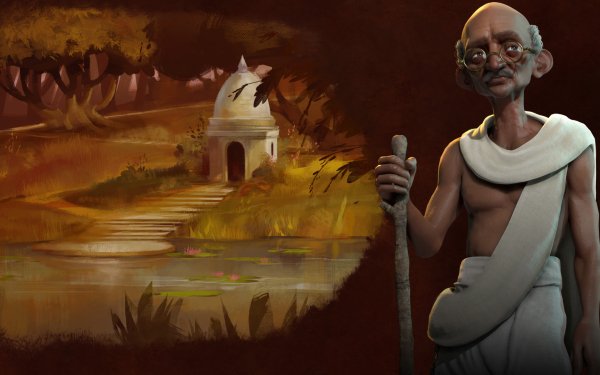 Video Game Civilization VI Civilization Gandhi India HD Wallpaper | Background Image