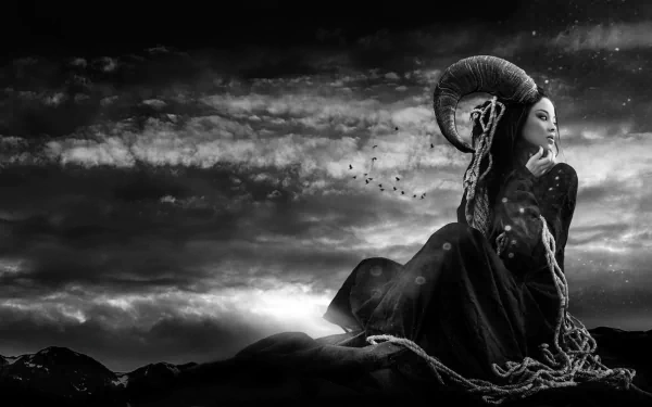 horns fantasy demon HD Desktop Wallpaper | Background Image
