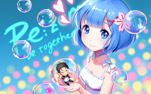 Anime Re:ZERO -Starting Life in Another World- Rem Subaru Natsuki HD Wallpaper | Background Image