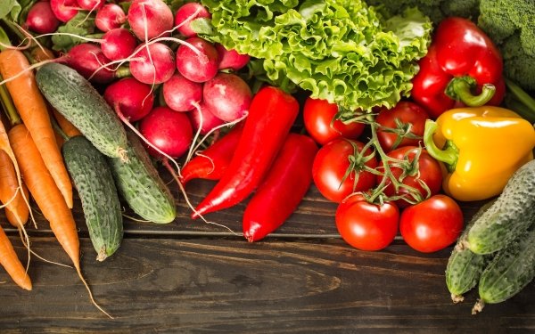 Food Vegetables Pepper Tomato Vegetable Cabbage Radish Carrot HD Wallpaper | Background Image