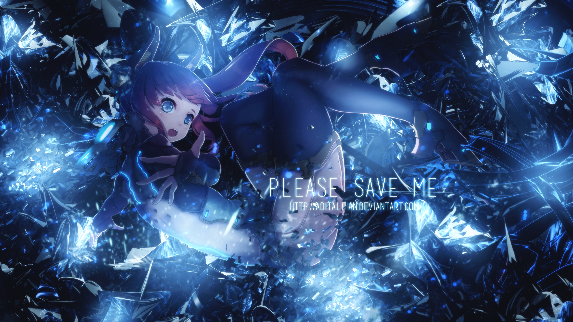 Original Anime HD Wallpaper: Please Save Me by Aditalfian, image size:1920x1080