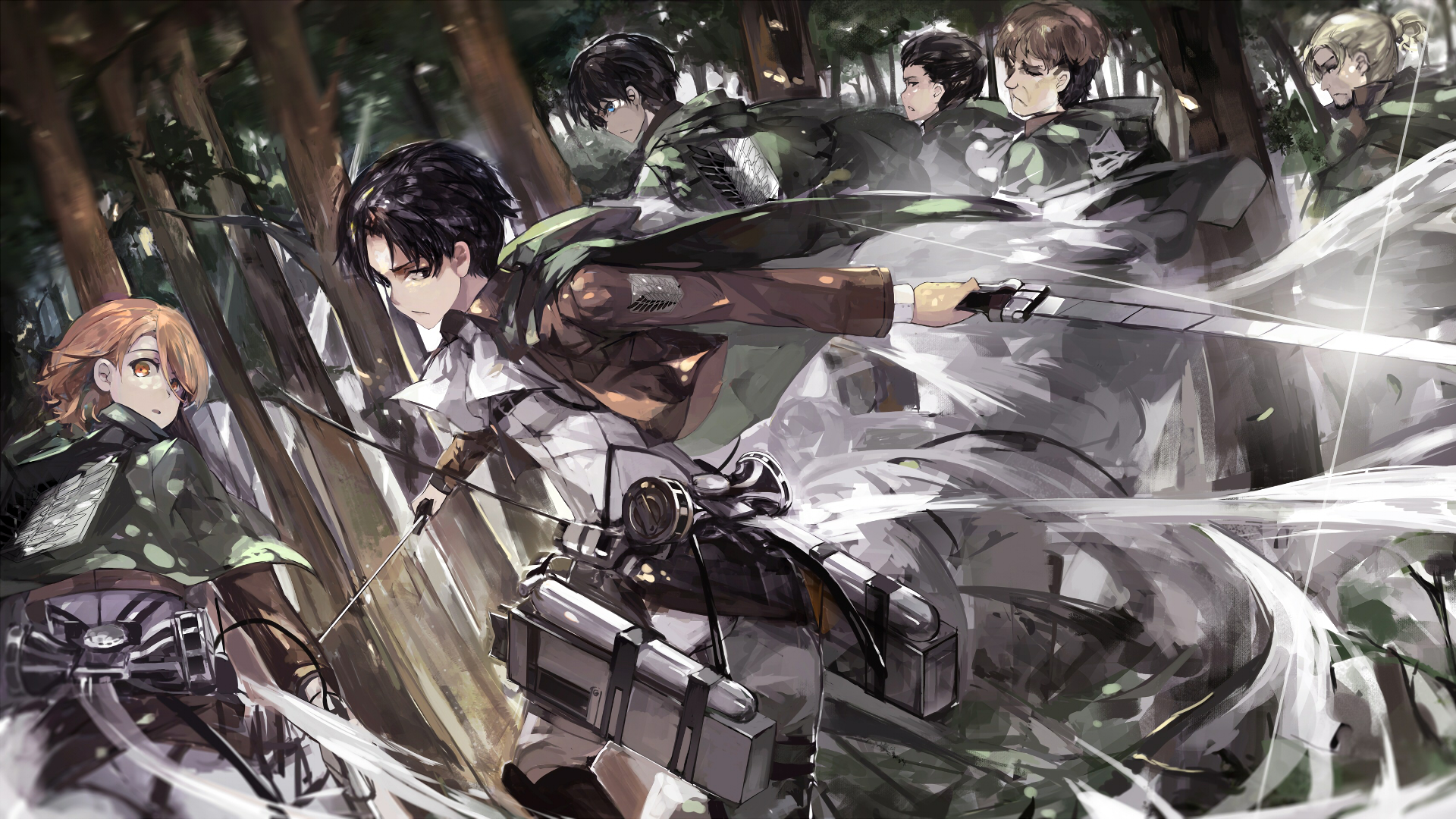 Anime picture shingeki no kyojin 1600x925 308054 de