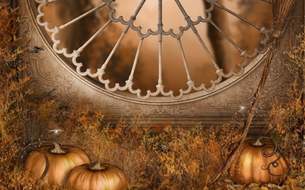 Artistic Fall Pumpkin HD Wallpaper | Background Image