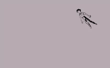 A minimalist HD wallpaper featuring Shinji Ikari from the anime Neon Genesis Evangelion, showcasing an artistic representation of the character against a muted background.