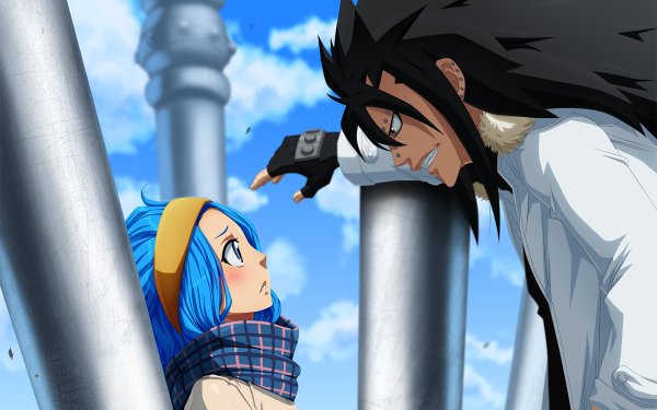 Anime Fairy Tail Levy McGarden Gajeel Redfox HD Wallpaper | Background Image