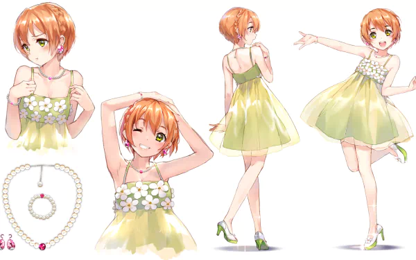 Rin Hoshizora Anime Love Live! HD Desktop Wallpaper | Background Image