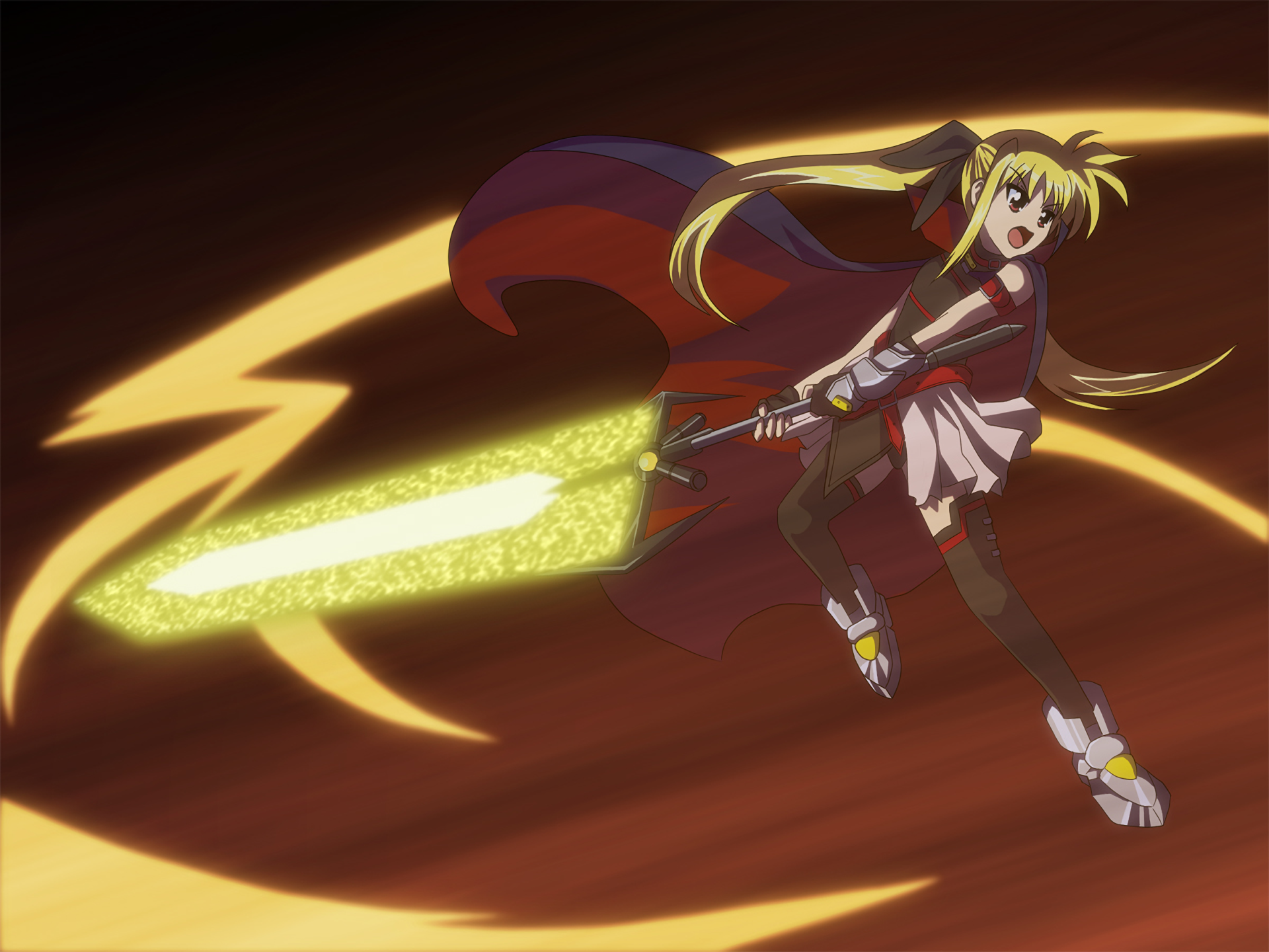 Download Anime Magical Girl Lyrical Nanoha HD Wallpaper