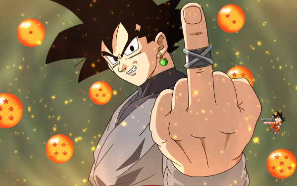 Black Goku Anime Dragon Ball Super HD Desktop Wallpaper | Background Image