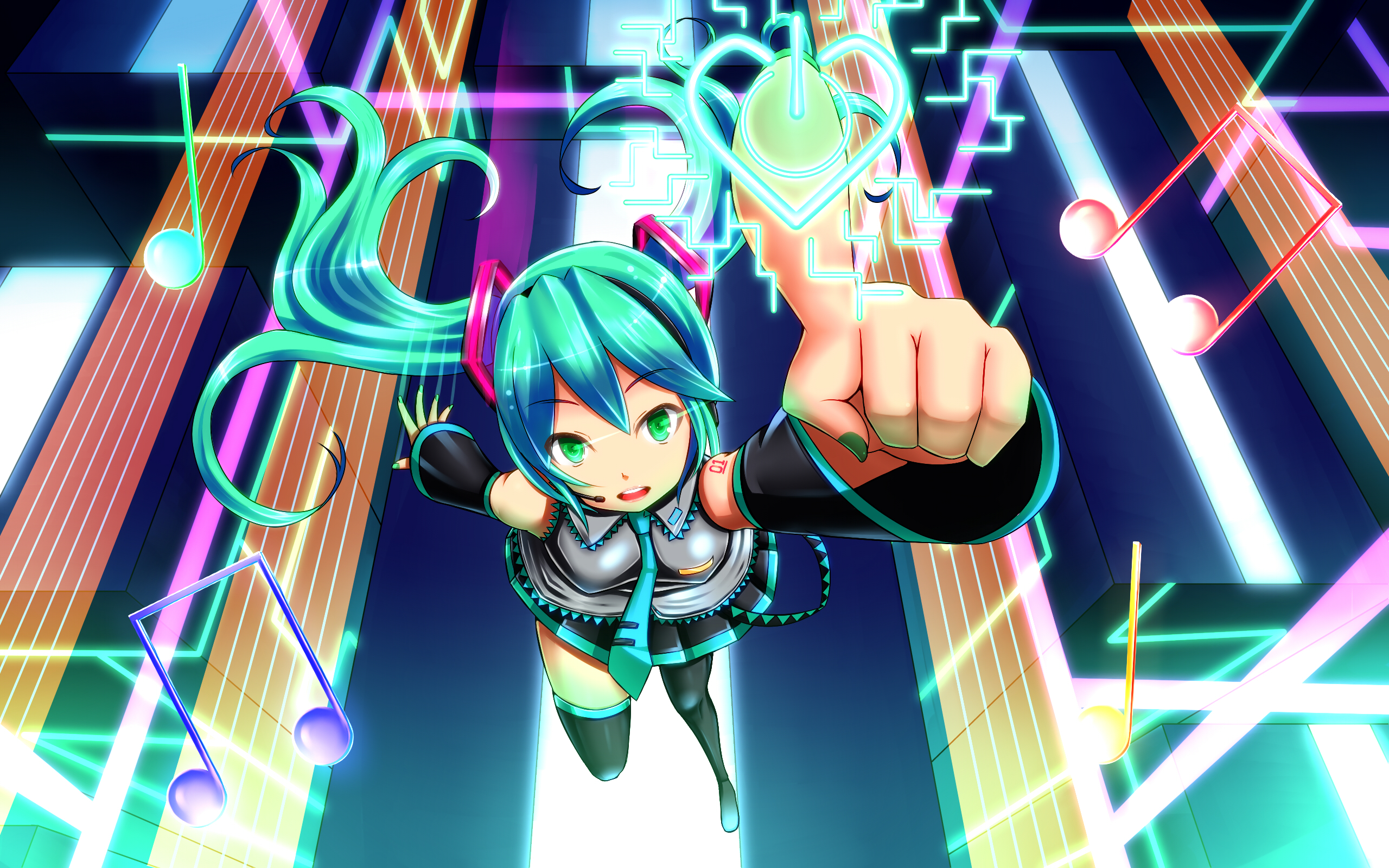 Download Hatsune Miku Anime Vocaloid Hd Wallpaper