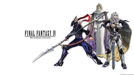 Rosa Joanna Farrell Kain Highwind Cecil Harvey video game Final Fantasy IV HD Desktop Wallpaper | Background Image