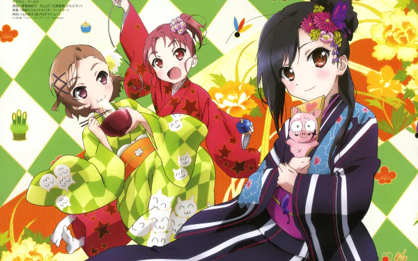 Yuniko Kouzuki Chiyuri Kurashima Kuroyukihime (Accel World) Anime Accel World HD Desktop Wallpaper | Background Image