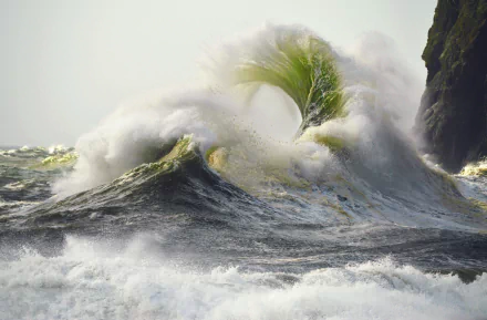 foam nature wave HD Desktop Wallpaper | Background Image