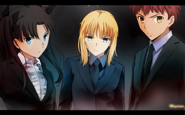 Anime Fate/Stay Night: Unlimited Blade Works Fate Series Saber Rin Tohsaka Shirou Emiya HD Wallpaper | Background Image