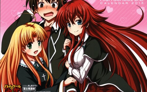 Anime High School DxD Issei Hyoudou Asia Argento Rias Gremory HD Wallpaper | Background Image