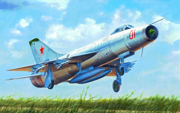 Military Sukhoi Su-9 Jet Fighter Aircraft Warplane HD Wallpaper | Background Image