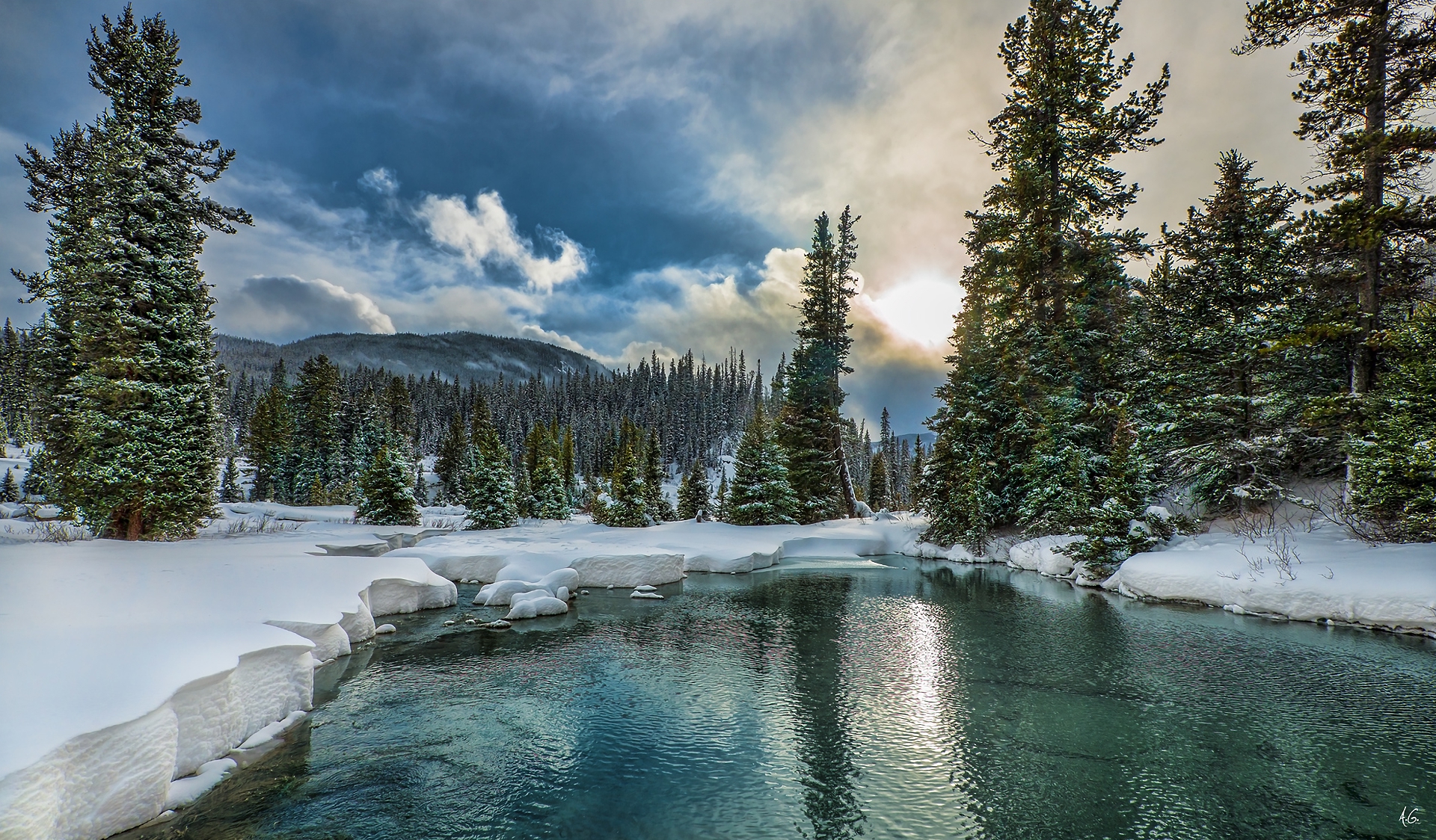 Banff National Park in Winter by Alexander Gubski